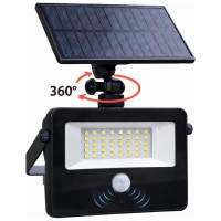 Proiector LED Solar 50W 6500K cu Senzor de Miscare si Panou Reglabil 360, IP65 - imagine 8