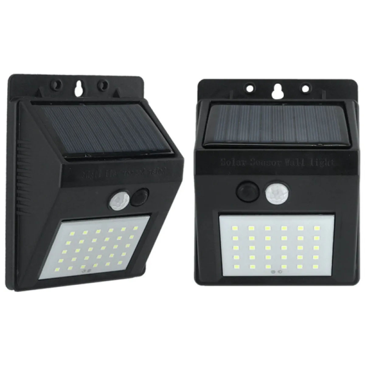 Aplica LED solara cu senzor de miscare 0.5W, IP65, 6500K, 20 LED-uri