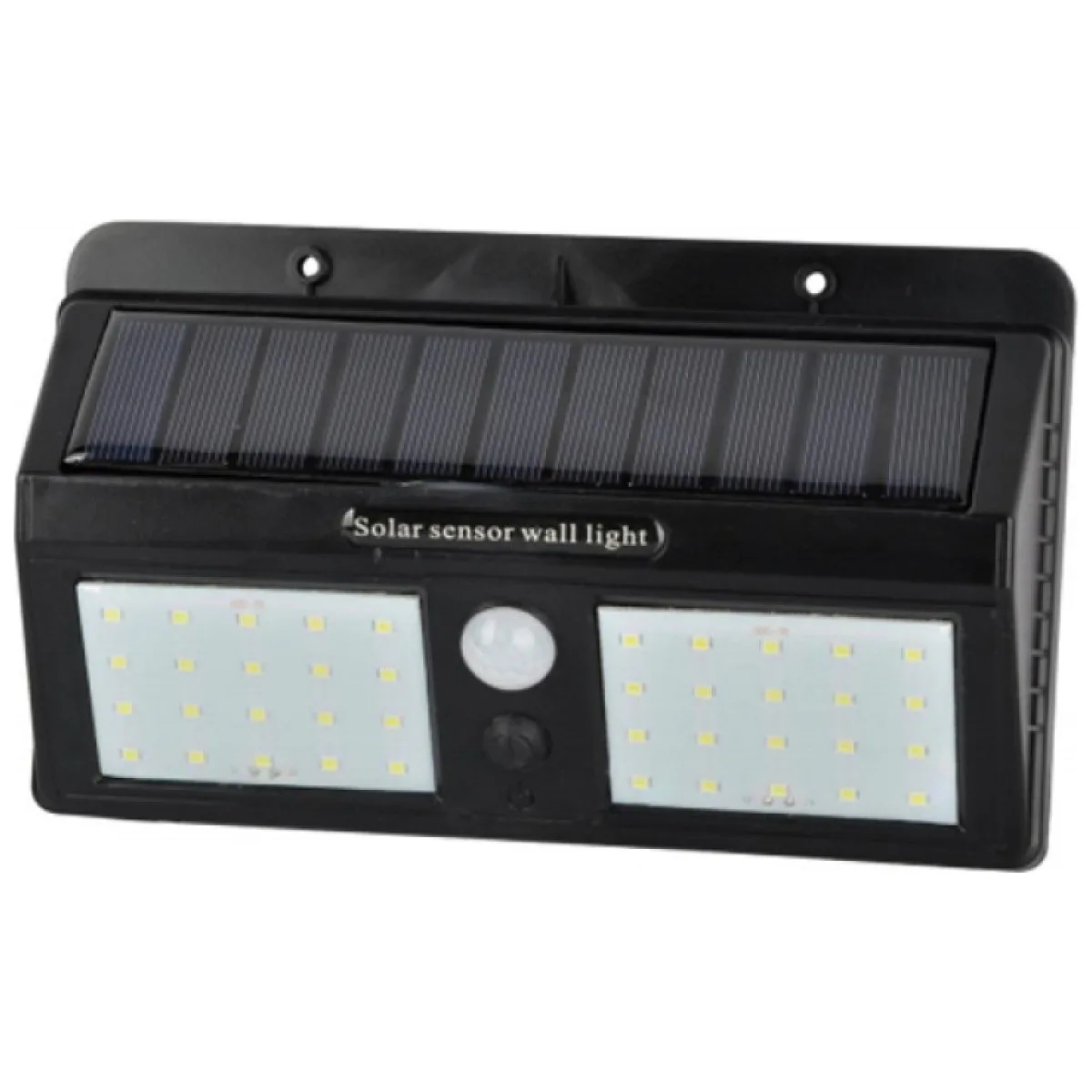 Aplica LED cu senzor si panou solar 20W, IP65, 6500K, aluminiu