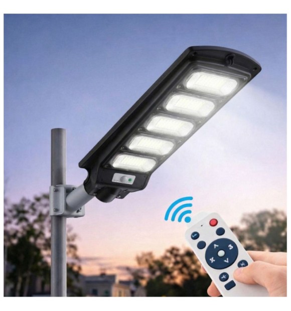 Corp Stradal LED Solar 250W 6500K, 2000lm, IP65, Senzor si Telecomanda