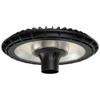 Corp LED industrial UFO 60W 6500K IP65 6000Lm, montaj pe stalp - vedere laterala