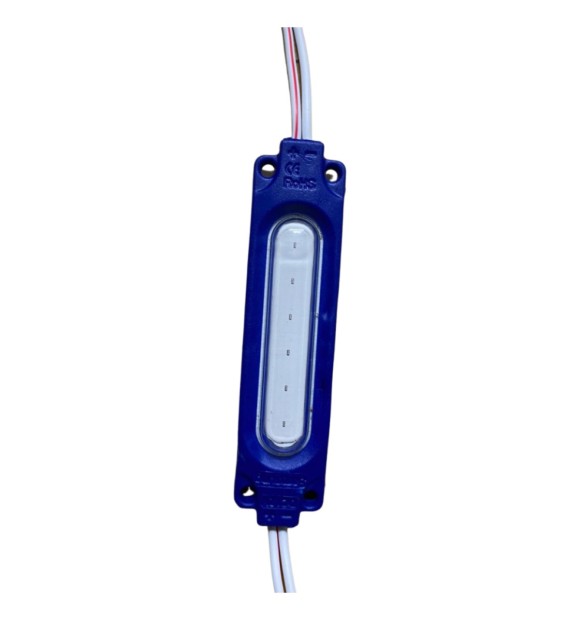 Modul LED COB Albastru 6 LED-uri 2W 150lm 24V IP65 pentru reclame