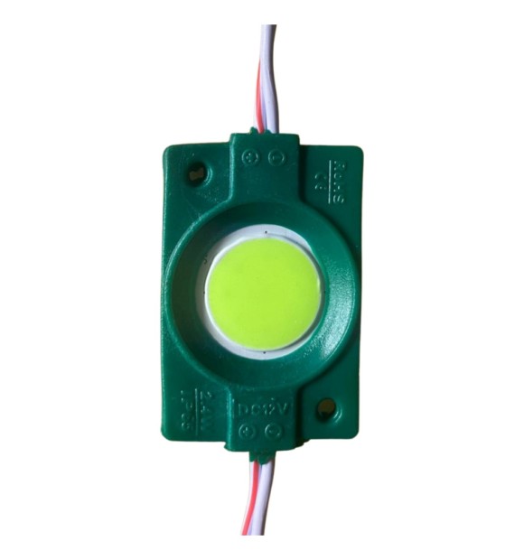 Modul LED COB Verde 9 LED-uri 2.4W 200lm 12V IP65 etansat