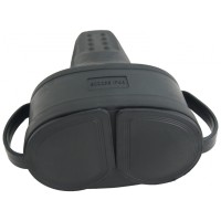 Cupla Dubla Cauciuc cu Contact Protectie 16A, IP44, Negru - detaliu