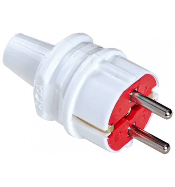 Stecher Axial 16A 250V cu Contact de Protectie, Plastic IP20