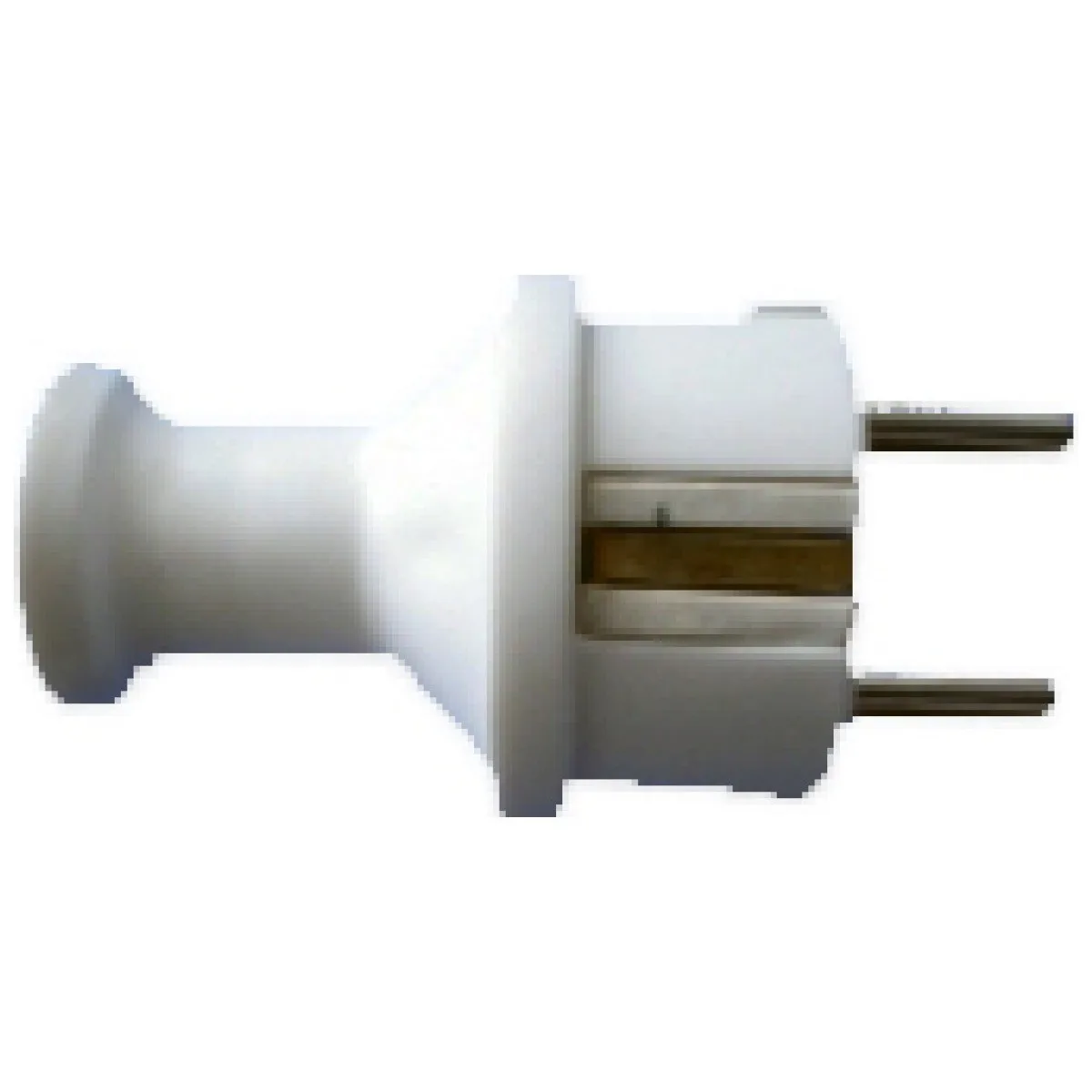 Stecher ceramic cu impamantare si iesire axiala a cablului, 230V