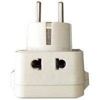 Adaptor Priza Anglia (UK) - Romania, 220V, Plastic Ignifug - detaliu