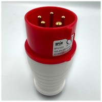 Stecher Industrial Trifazic 3P+N+E 16A, IP44, Plastic Ignifug - detaliu