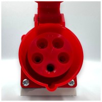 Priza Industriala Trifazata 3P+N+E 16A IP44, Aplicata Perete - imagine 6