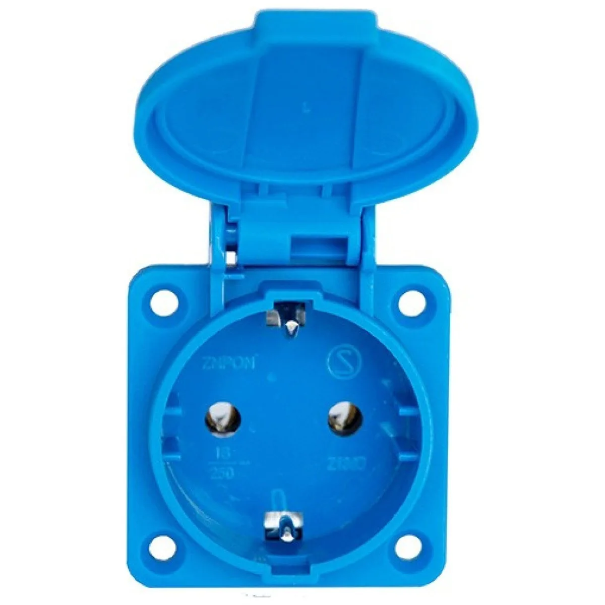 Priza de tablou industriala 16A 250V cu IP54 si contact de protectie