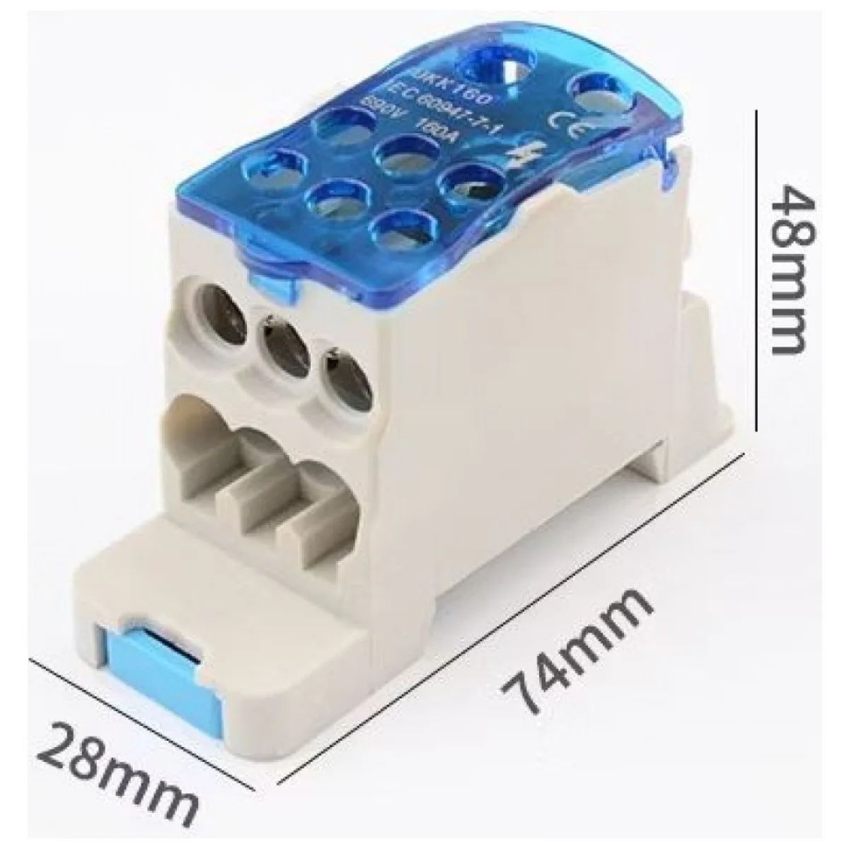 Clema de Derivatie 1P 160A pentru Tablou Electric, Monopolara