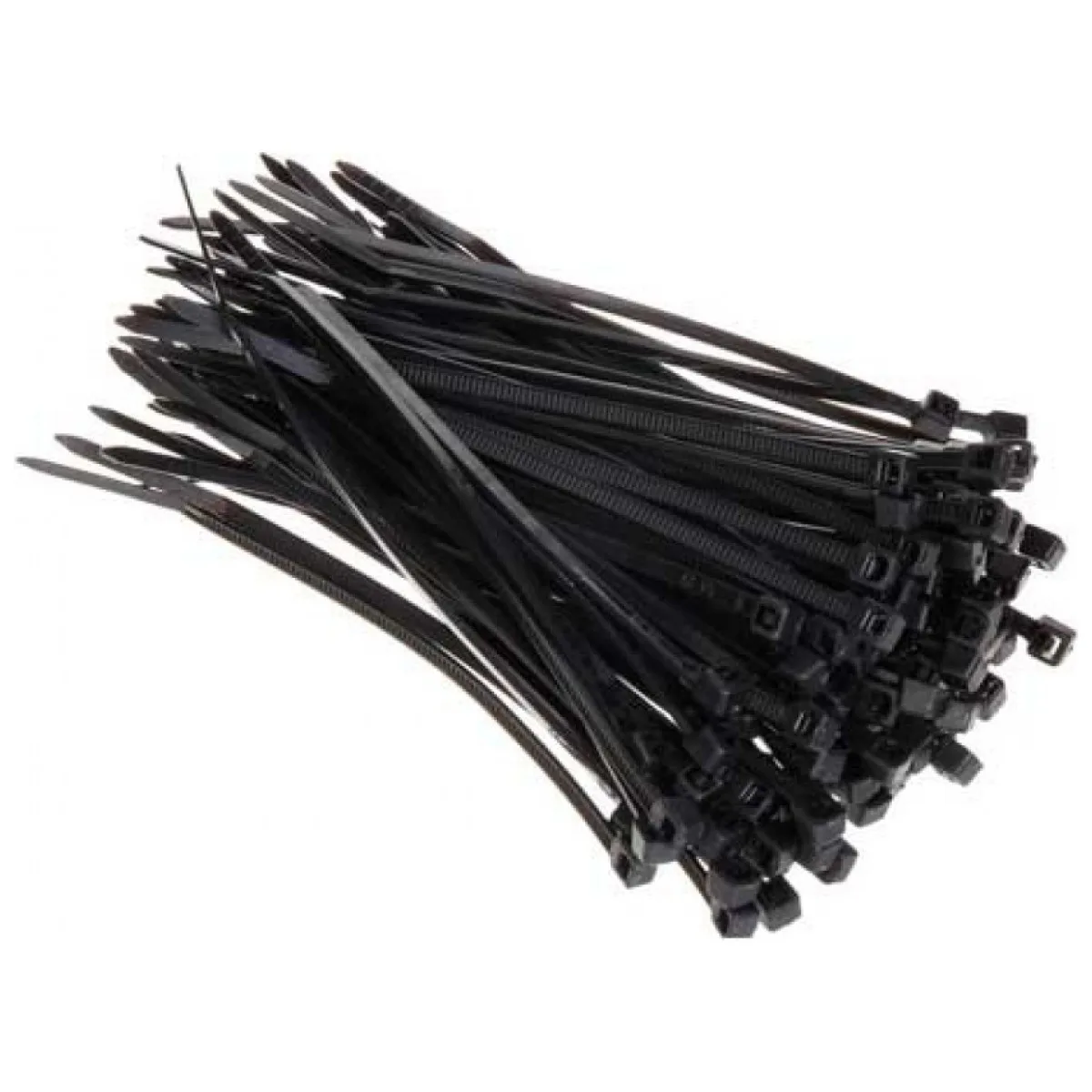 Coliere Cablu Negre 300x3.6 mm, Nylon UV, Set 100 Buc