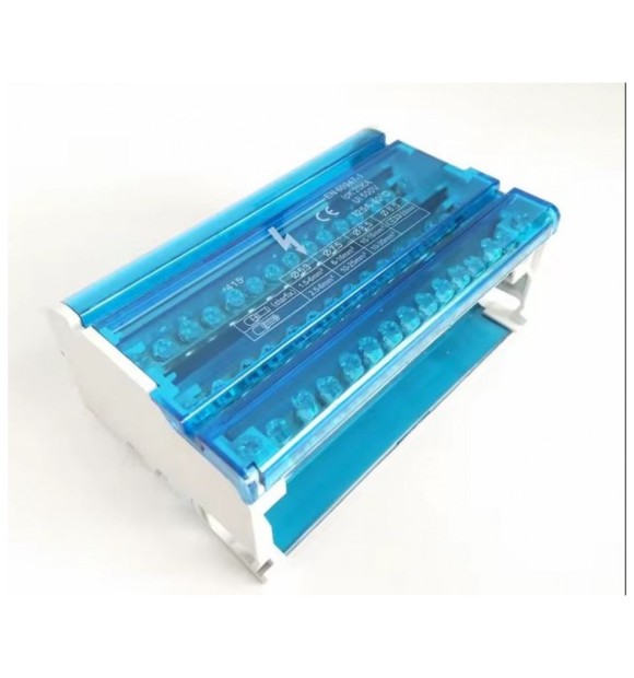 Repartitor 4P 125A 690V, 15 gauri/pol, distribuitor tablou electric