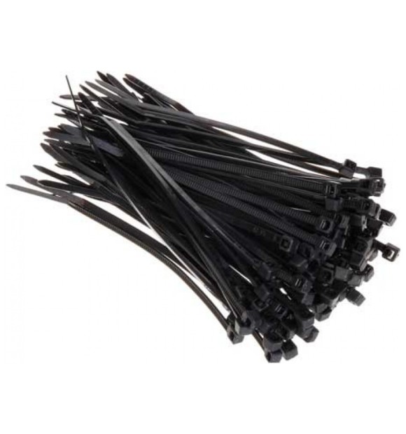 Coliere Cablu Negre 200x3.6 mm Nylon, Set 100 Buc