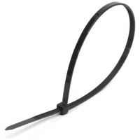 Coliere Cablu Negre 200x3.6 mm Nylon, Set 100 Buc - vedere laterala