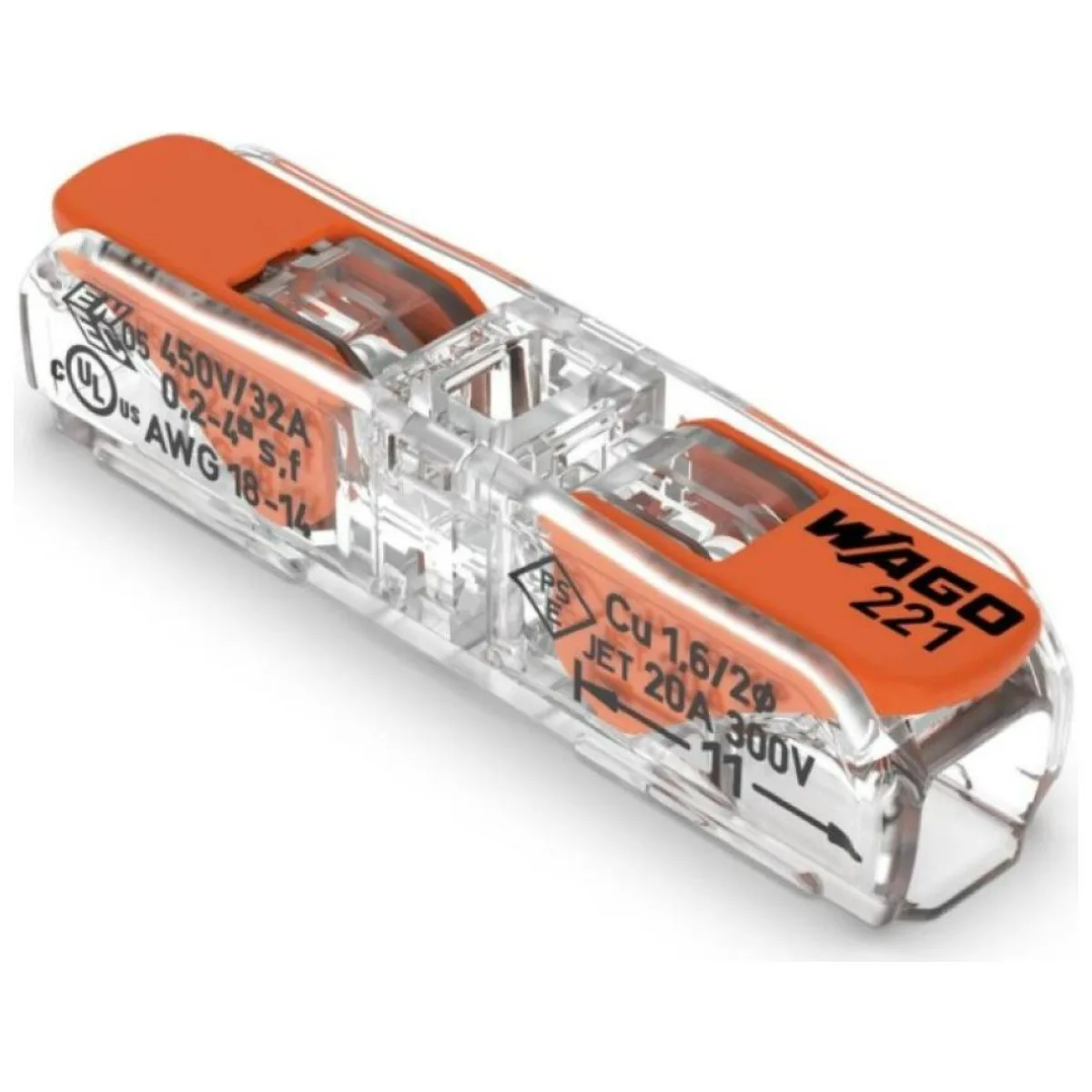 Conector imbinare in linie 2x0.5-4mm slim, 32A 400V IP20