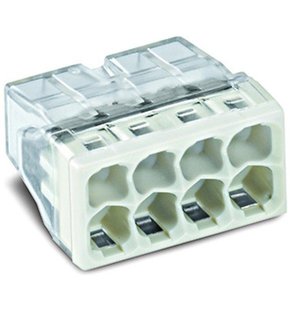 Conector derivatie WAGO 8 poli pentru cablu masiv 0.08-2.5 mmp, 32A 400V