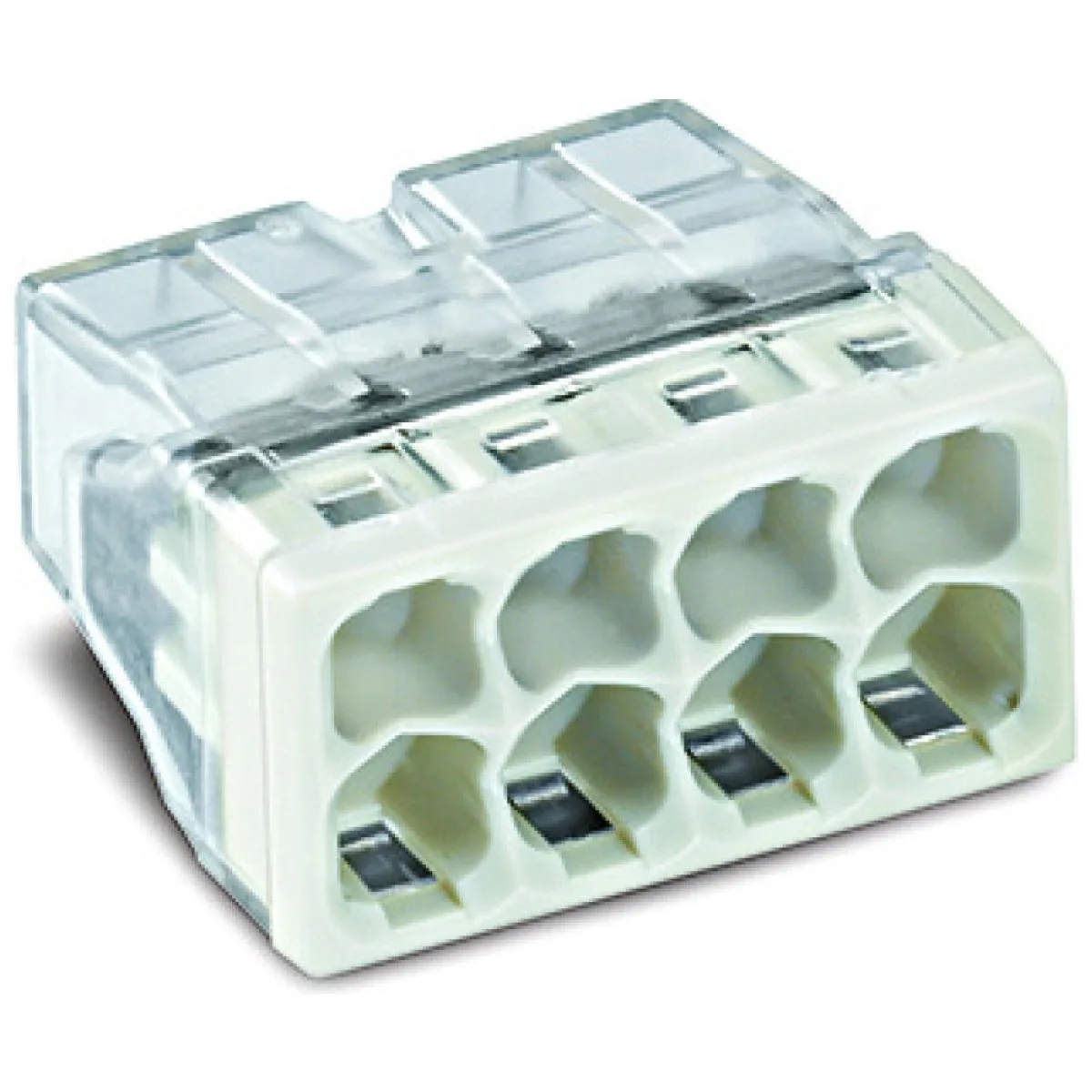 Conector derivatie WAGO 8 poli pentru cablu masiv 0.08-2.5 mmp, 32A 400V