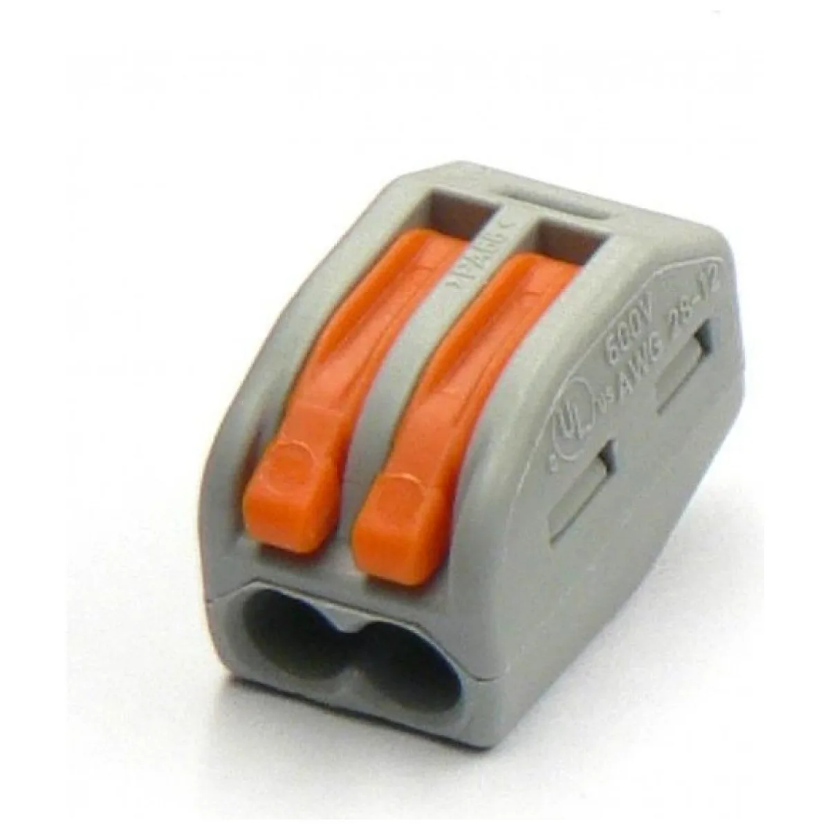Conector rapid cu maneta 222-412, 2 poli, 0.08-2.5 mmp, 32A/400V