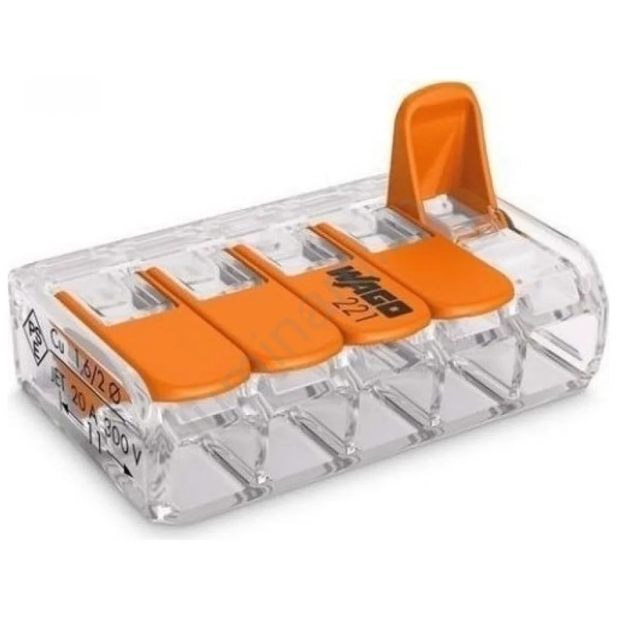 Conector derivatie slim 5 poli, 2x0.5-4 mmp, 32A 400V IP20