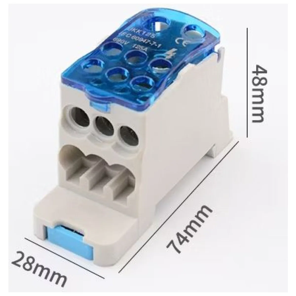 Clema Derivatie 1P 125A pentru Distributie in Tablou Electric