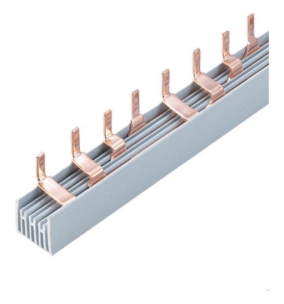 Busbar cupru 4P 100cm, bara distributie tablou 50A 415V