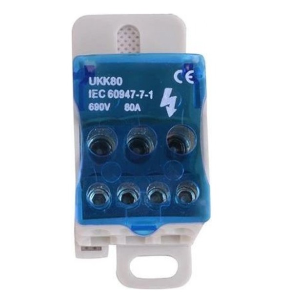 Clema de Derivatie 1P 80A pentru Tablou Electric, Monopolara