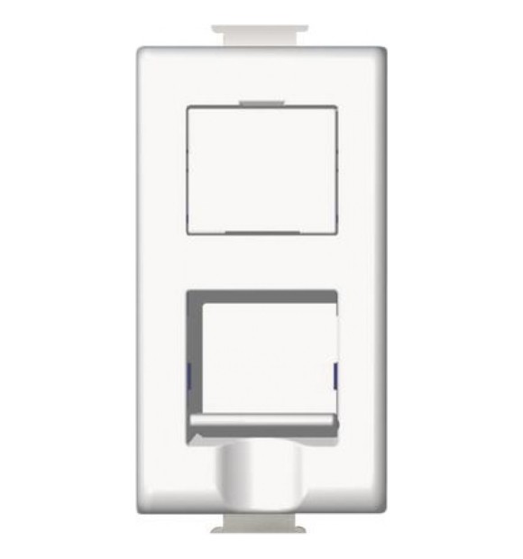 Priza date RJ45 UTP Cat5e, alb, 1 modul - Bticino Matix
