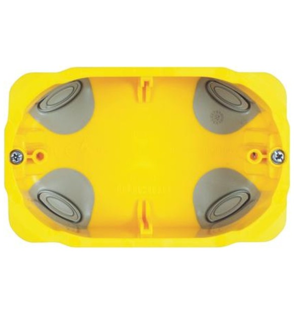 Doza aparat 3 posturi pentru rigips, plastic ignifug - Bticino PB503