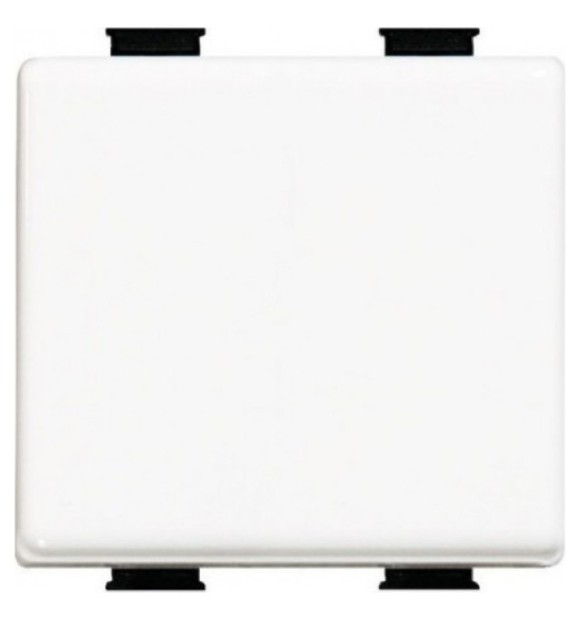 Buton cu revenire alb Matix AM5005/2, contact momentan NO, 2 module