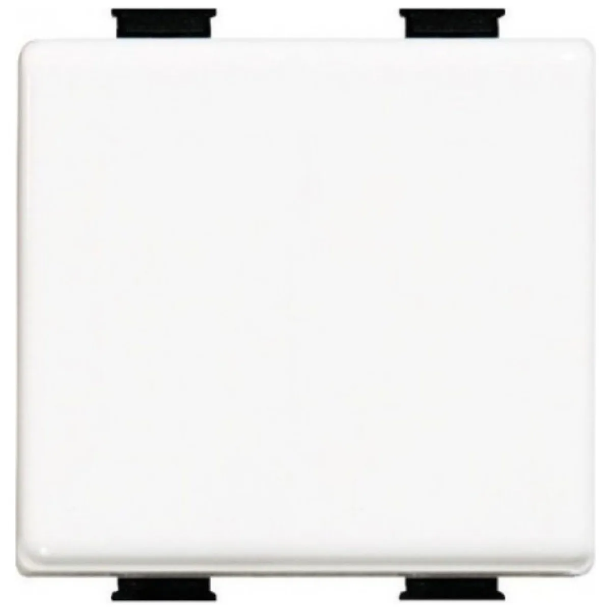 Buton cu revenire alb Matix AM5005/2, contact momentan NO, 2 module