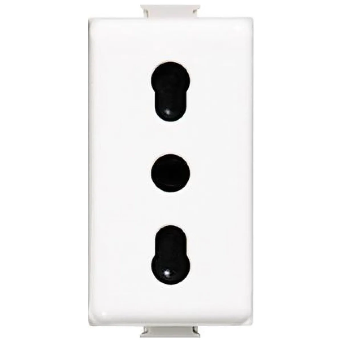 Priza simpla 16A cu impamantare, 1 modul, alb - Bticino Matix