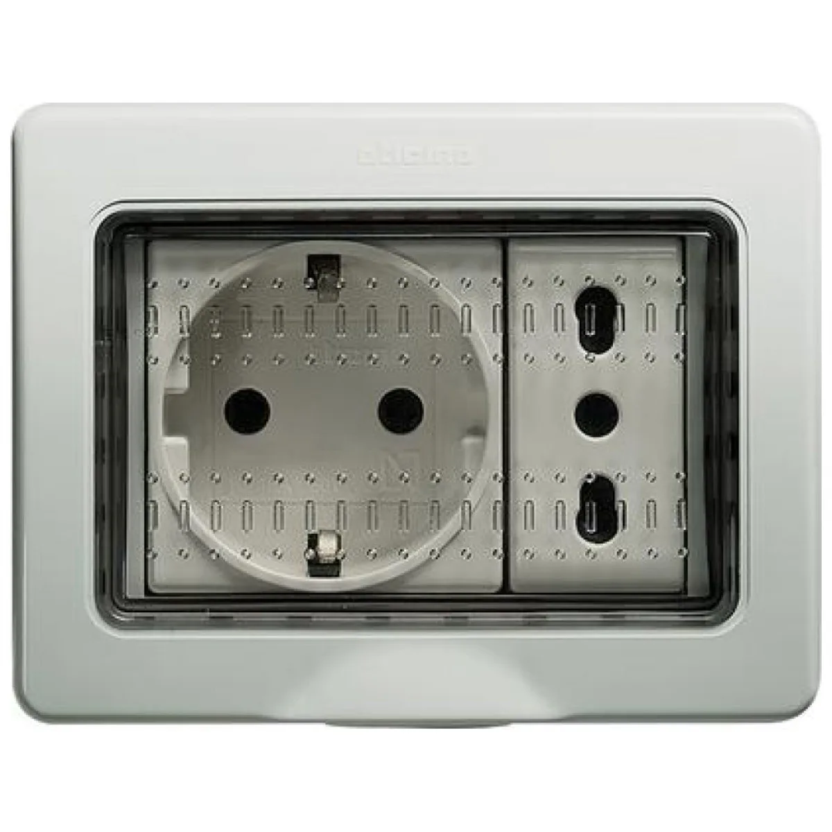 Doza aparat 3 module montaj aplicat, plastic ignifug Bticino 25503
