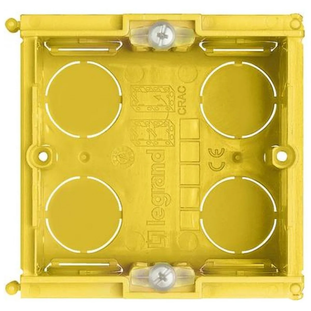 Doza aparat patrata 2 module, montaj incastrat sub tencuiala Bticino 502E