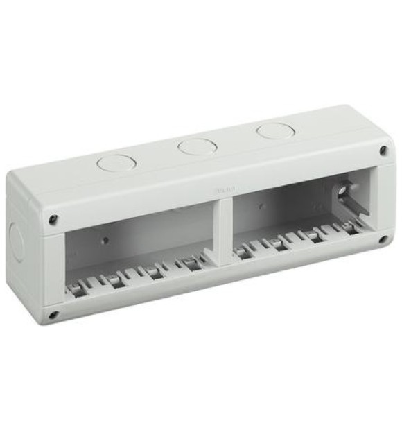 Doza aparat aplicata 8 module, plastic ignifug, Bticino Matix 25408