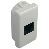 Priza Telefon RJ11 NEO 1 Modul, Alb, Ingropata, IP20