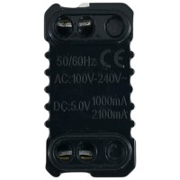 Priza USB incastrabila 1M, 220V, iesire 1A/2A, Spin NEO - detaliu
