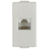 Priza date UTP CAT 5E RJ45 Spin NEO, 1 modul, montaj ingropat - vedere laterala