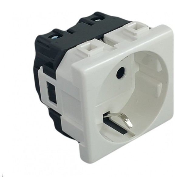 Priza Schuko NEO 2M, 220V, 16A, cu impamantare, IP20