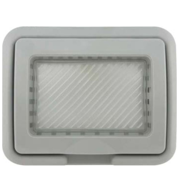 Rama Spin NEO 3 module, IP44, plastic alb cu suport gri