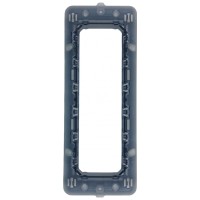 Suport + Rama 6 Module Spin Neo, Plastic Alb/Gri, Montaj Ingropat - detaliu