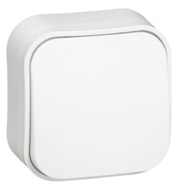 Intrerupator simplu aparent 10A, alb - Forix Legrand