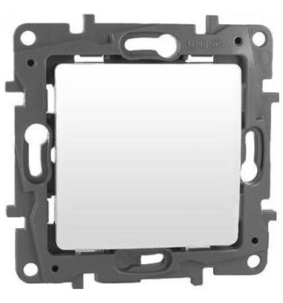 Intrerupator sonerie cu revenire 6A, alb, Niloe - 1 modul