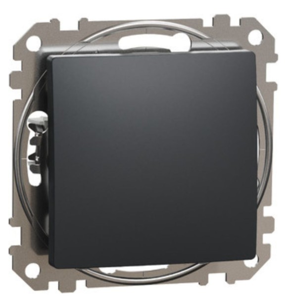 Intrerupator cap scara 1 modul 10A gri antracit Sedna Design