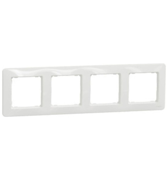 Rama cvadrupla alba Sedna Design, 4 posturi, plastic ignifug