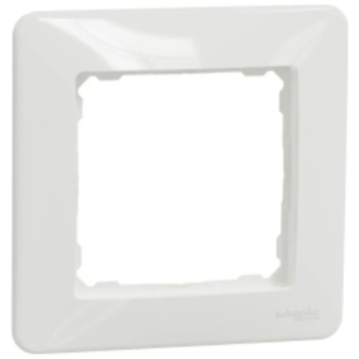 Rama simpla alba 1 modul Sedna Design, plastic ignifug