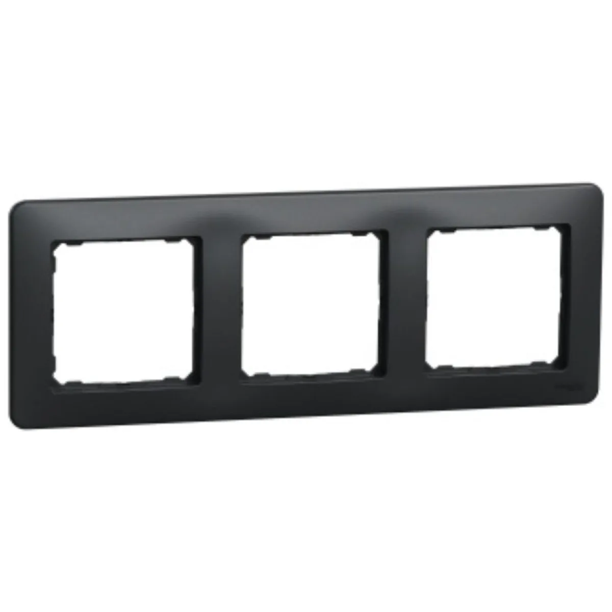 Rama tripla gri antracit Sedna Design, 3 module, plastic ignifug