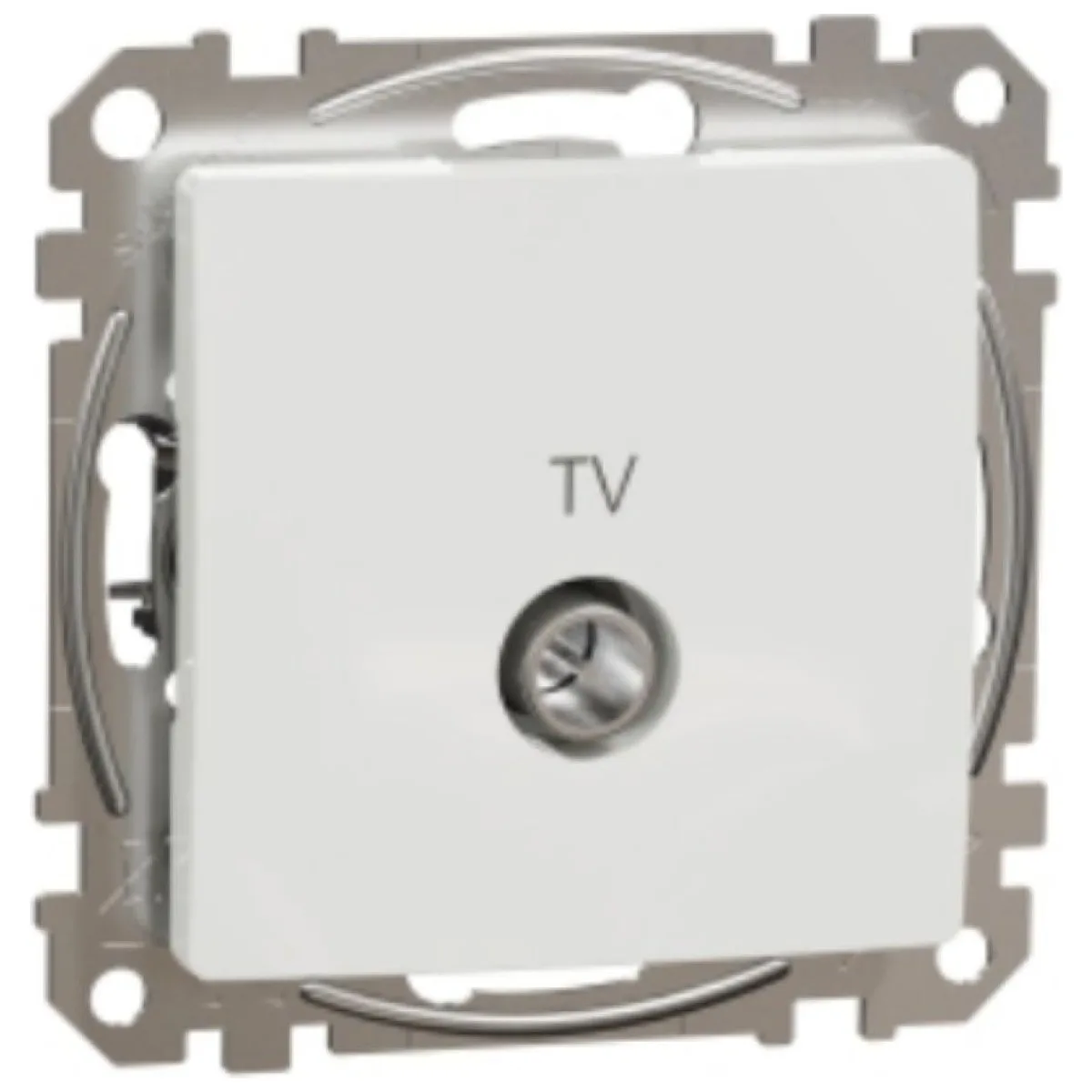 Priza TV alba Sedna Design, 1 modul, conector coaxial