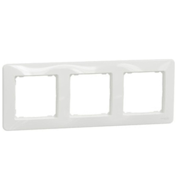 Rama tripla alba Sedna Design, 3 posturi, plastic ignifug