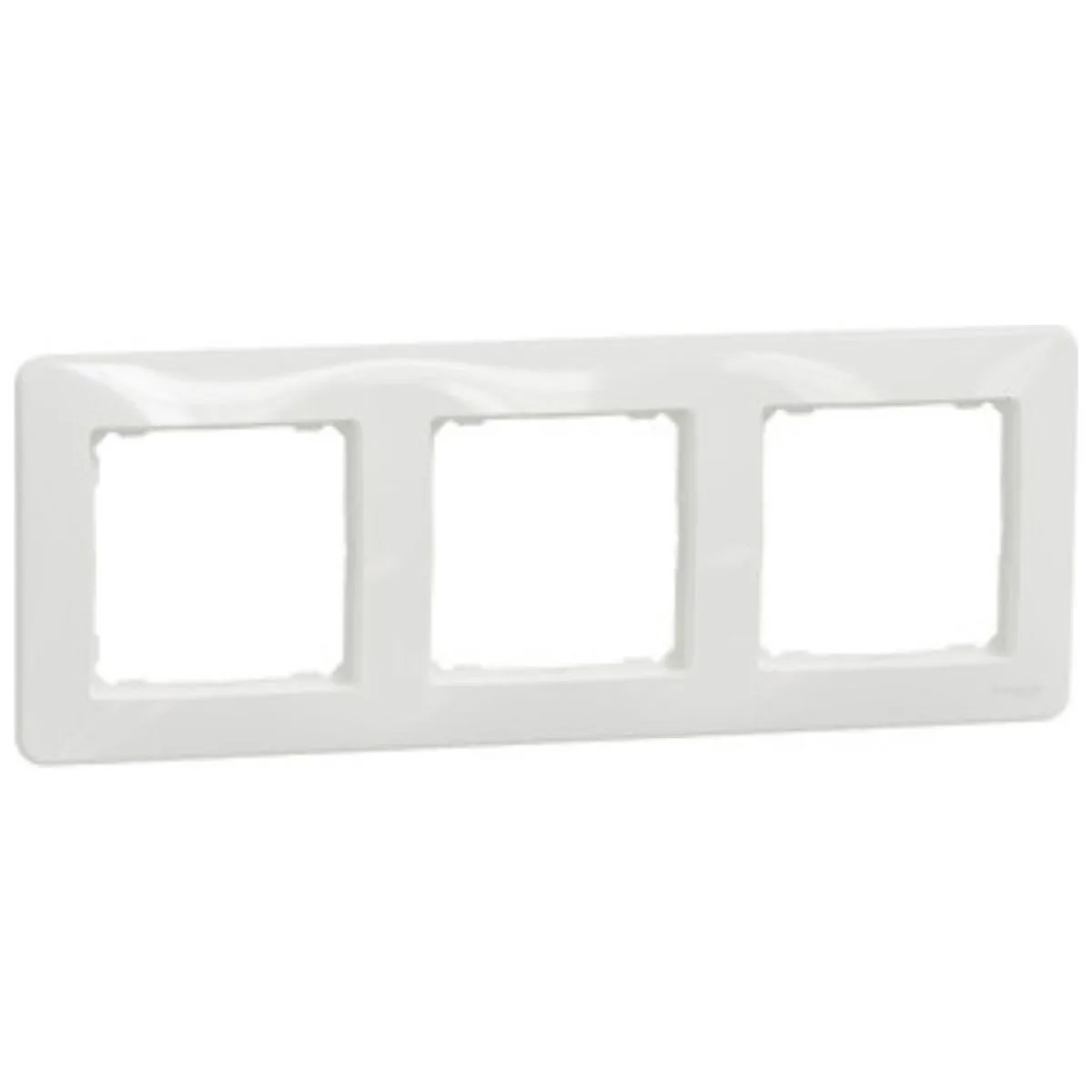 Rama tripla alba Sedna Design, 3 posturi, plastic ignifug